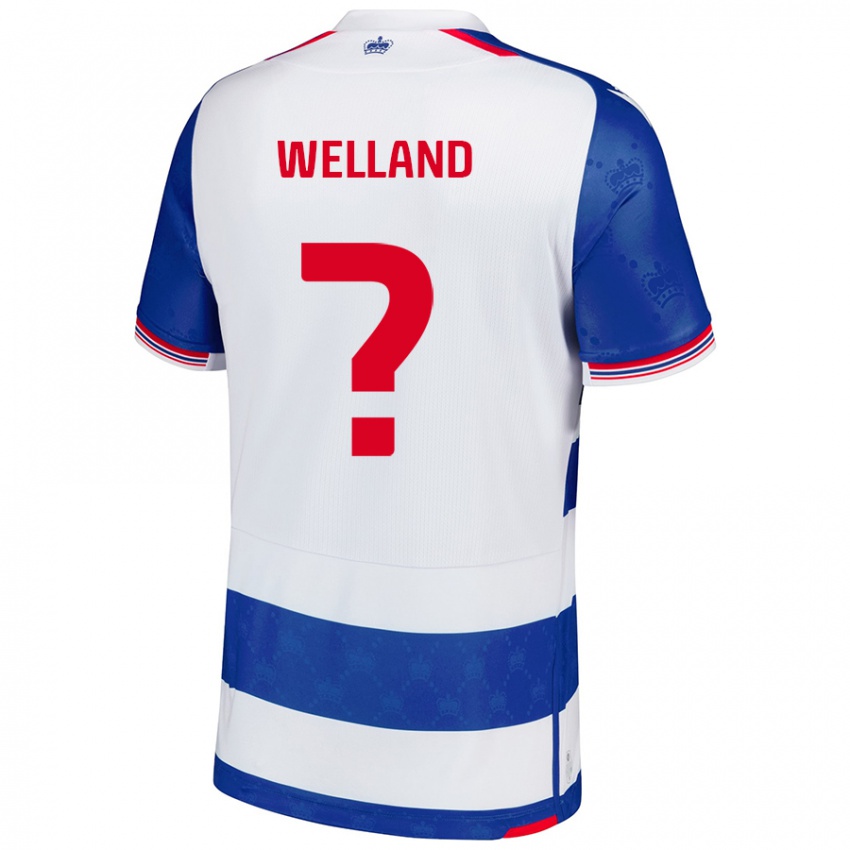 Kinder Josh Welland #0 Blau Weiß Heimtrikot Trikot 2024/25 T-Shirt