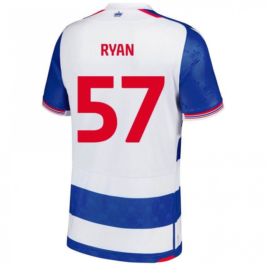 Kinder John Ryan #57 Blau Weiß Heimtrikot Trikot 2024/25 T-Shirt