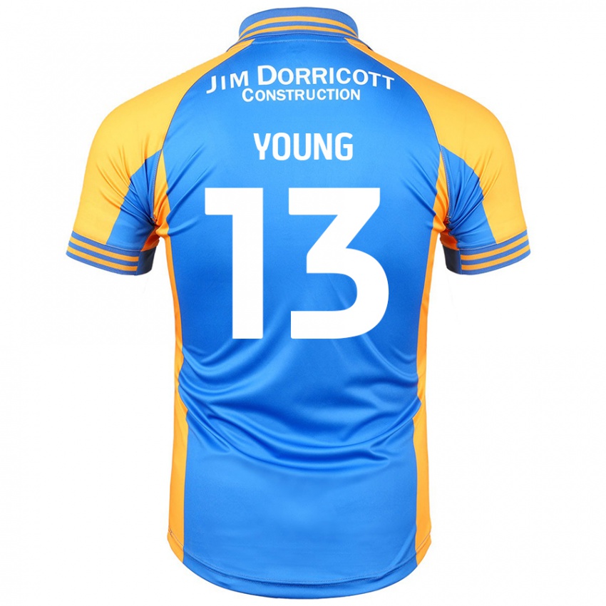 Kinder Joe Young #13 Blau Bernstein Heimtrikot Trikot 2024/25 T-Shirt