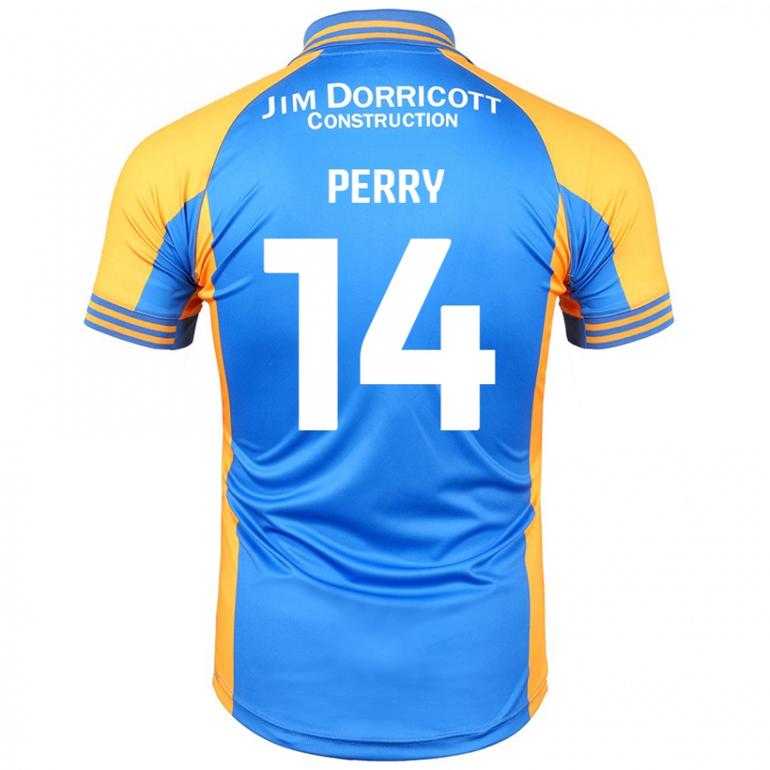 Kinder Taylor Perry #14 Blau Bernstein Heimtrikot Trikot 2024/25 T-Shirt