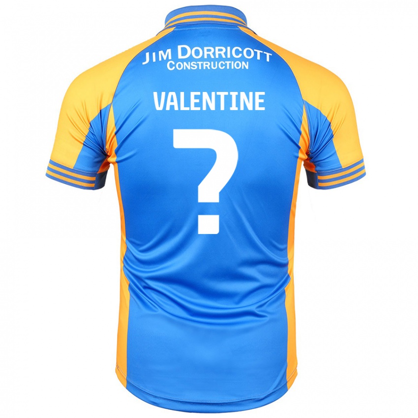 Kinder Jayden Valentine #0 Blau Bernstein Heimtrikot Trikot 2024/25 T-Shirt