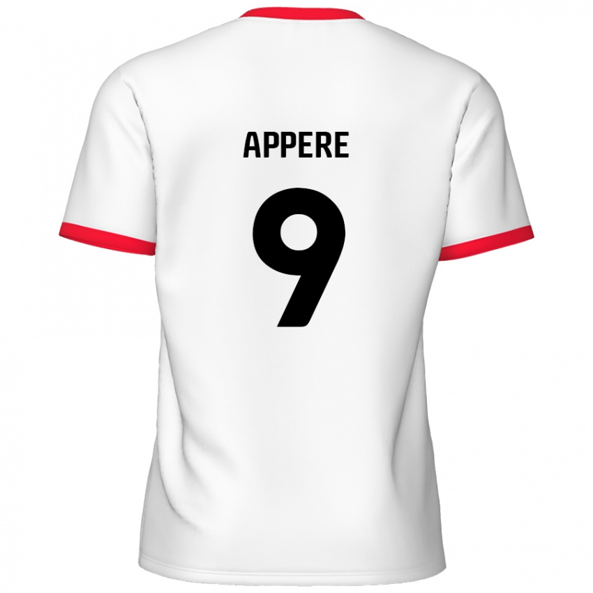 Kinder Louis Appéré #9 Weiß Rot Heimtrikot Trikot 2024/25 T-Shirt