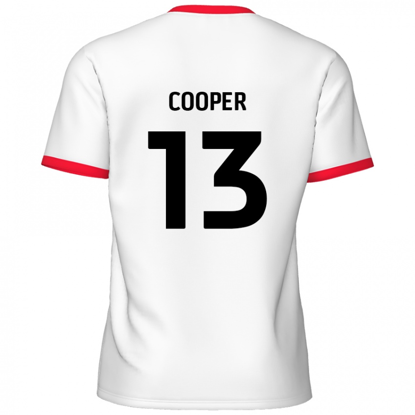 Kinder Murphy Cooper #13 Weiß Rot Heimtrikot Trikot 2024/25 T-Shirt