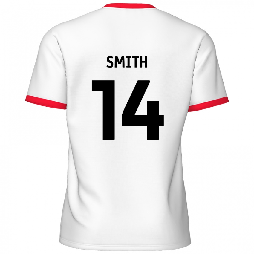 Kinder Kane Smith #14 Weiß Rot Heimtrikot Trikot 2024/25 T-Shirt