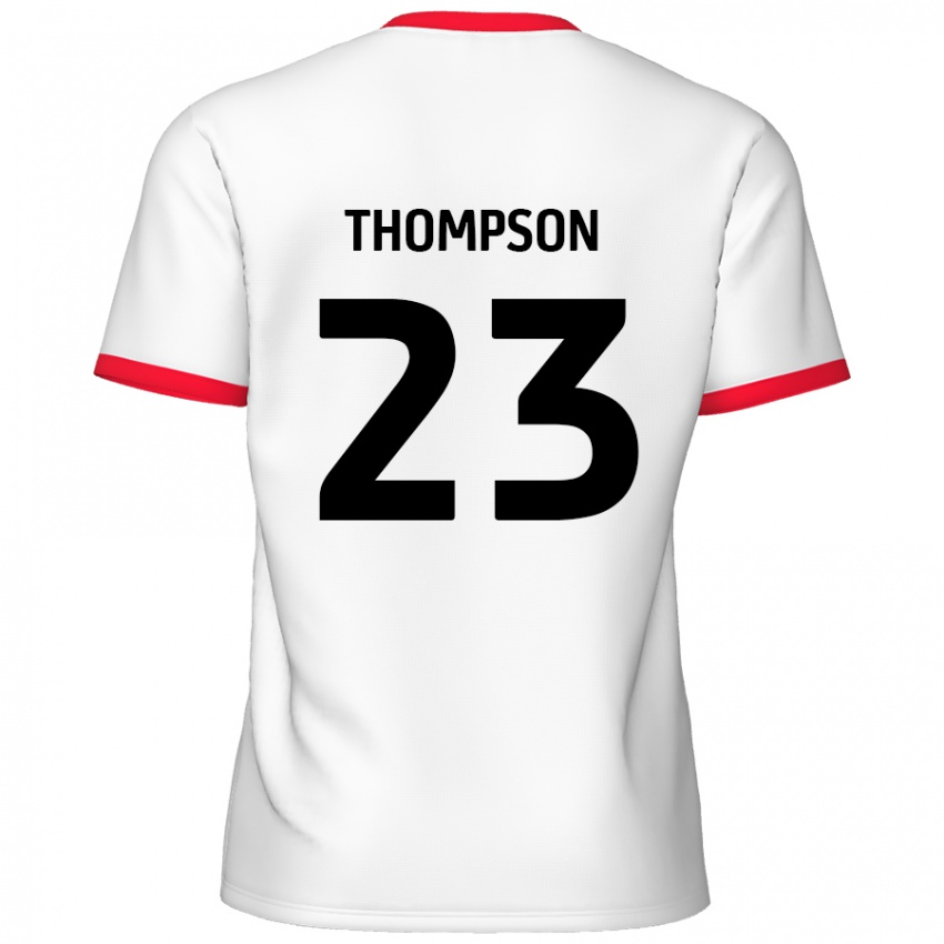 Kinder Louis Thompson #23 Weiß Rot Heimtrikot Trikot 2024/25 T-Shirt