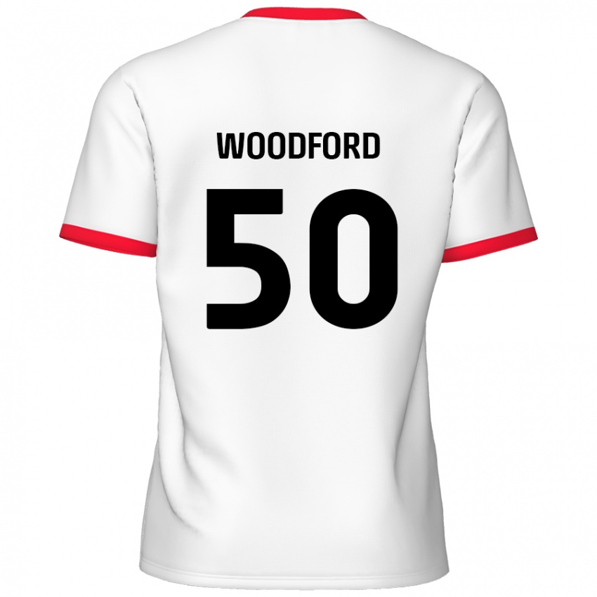 Kinder Max Woodford #50 Weiß Rot Heimtrikot Trikot 2024/25 T-Shirt