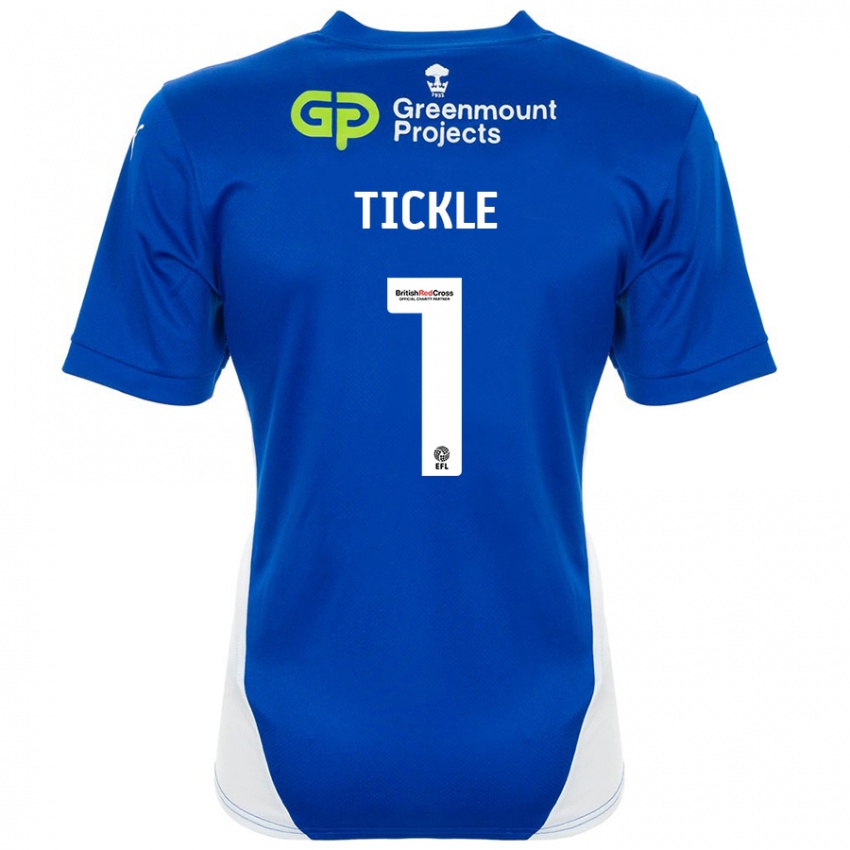 Kinder Sam Tickle #1 Blau Weiß Heimtrikot Trikot 2024/25 T-Shirt