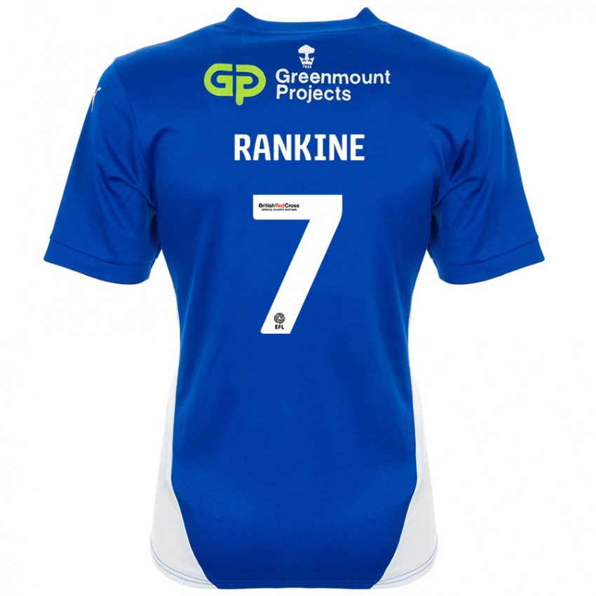 Kinder Dion Rankine #7 Blau Weiß Heimtrikot Trikot 2024/25 T-Shirt