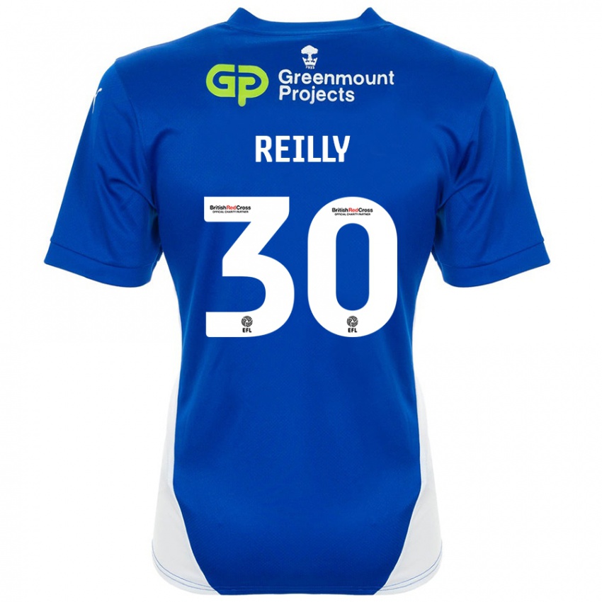 Kinder Jack Reilly #30 Blau Weiß Heimtrikot Trikot 2024/25 T-Shirt