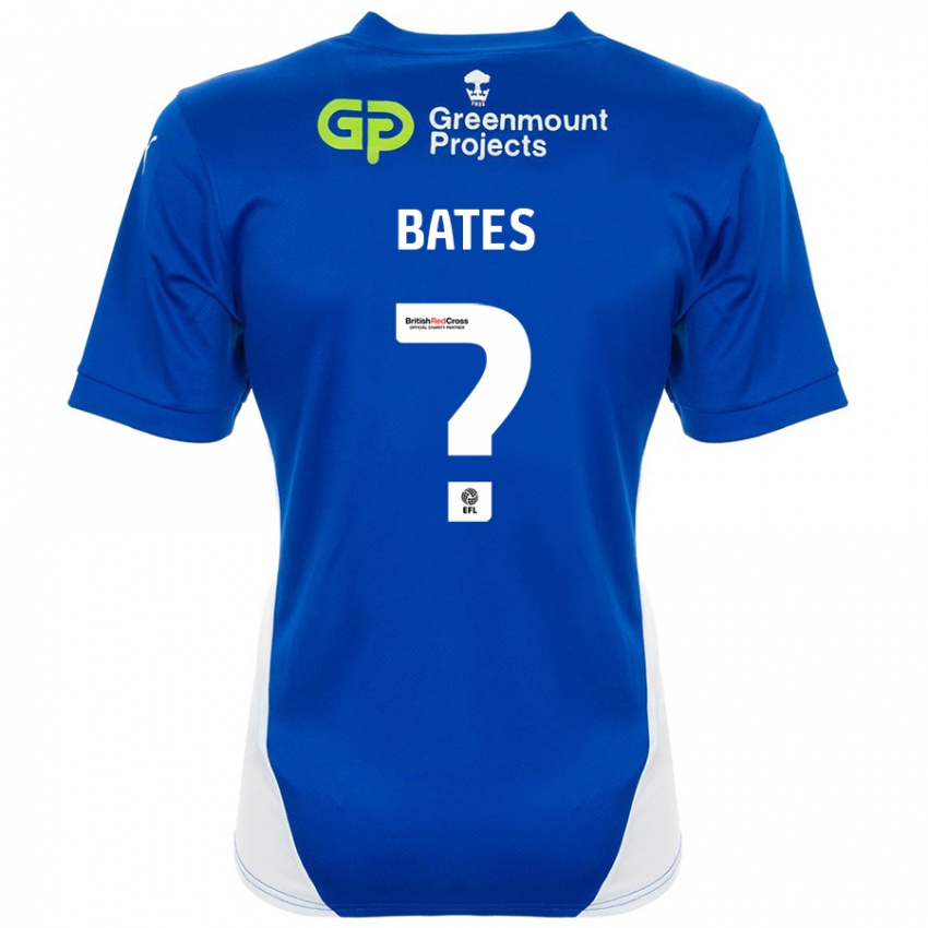 Kinder Jack Bates #0 Blau Weiß Heimtrikot Trikot 2024/25 T-Shirt