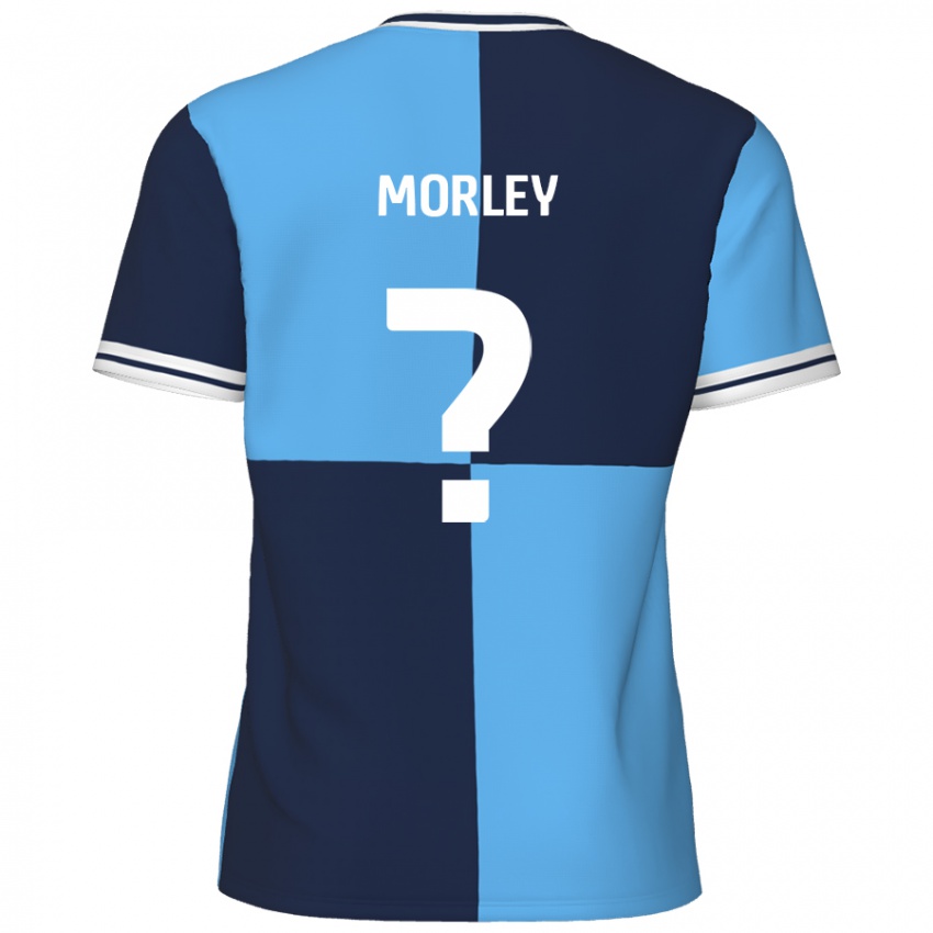 Kinder Aaron Morley #0 Himmelblau Dunkelblau Heimtrikot Trikot 2024/25 T-Shirt