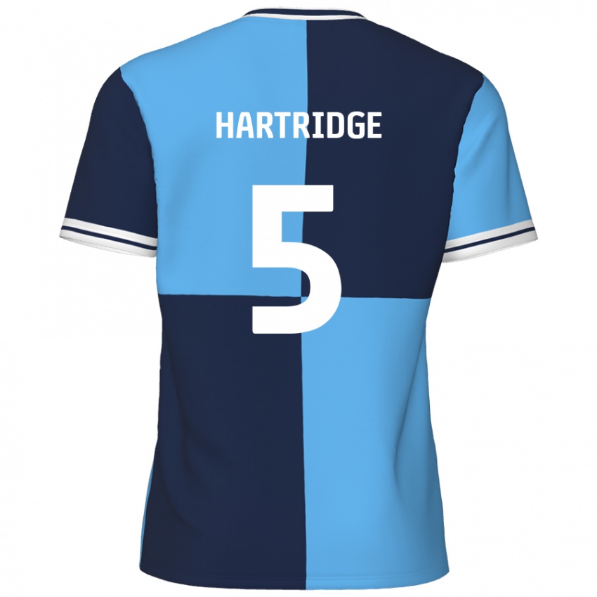 Kinder Alex Hartridge #5 Himmelblau Dunkelblau Heimtrikot Trikot 2024/25 T-Shirt