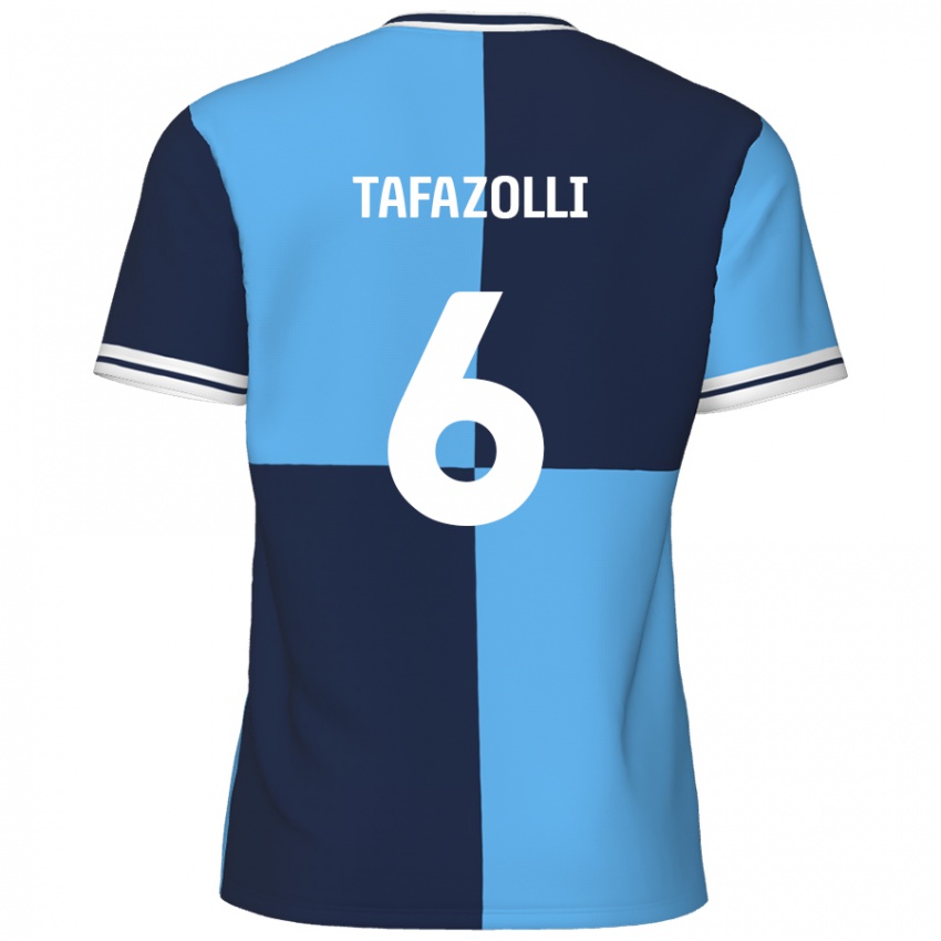 Kinder Ryan Tafazolli #6 Himmelblau Dunkelblau Heimtrikot Trikot 2024/25 T-Shirt