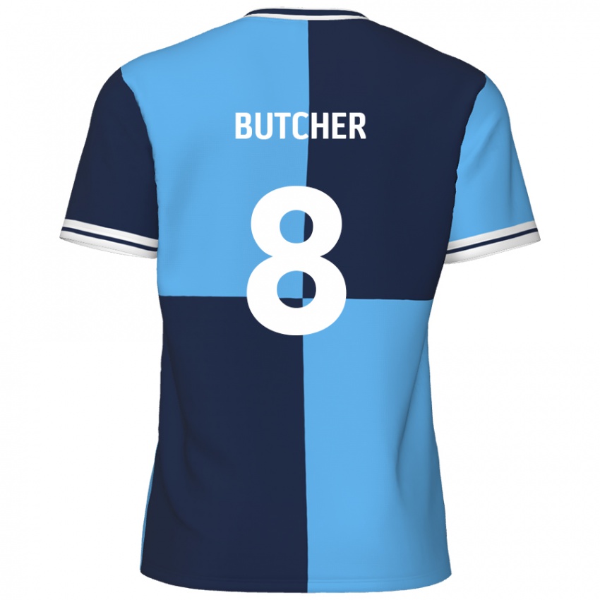 Kinder Matt Butcher #8 Himmelblau Dunkelblau Heimtrikot Trikot 2024/25 T-Shirt