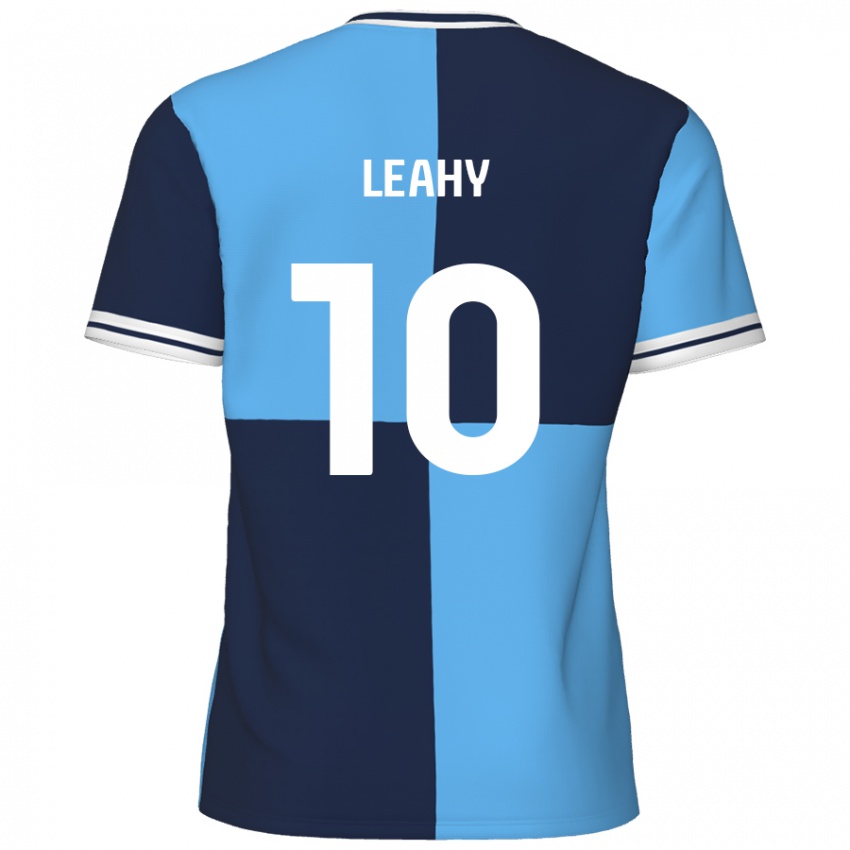 Kinder Luke Leahy #10 Himmelblau Dunkelblau Heimtrikot Trikot 2024/25 T-Shirt