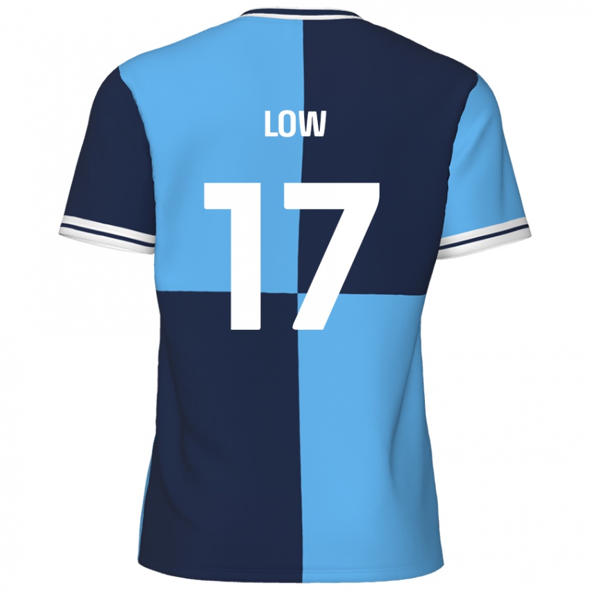 Kinder Joe Low #17 Himmelblau Dunkelblau Heimtrikot Trikot 2024/25 T-Shirt