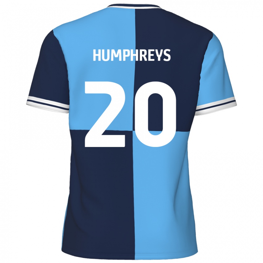 Kinder Cameron Humphreys #20 Himmelblau Dunkelblau Heimtrikot Trikot 2024/25 T-Shirt