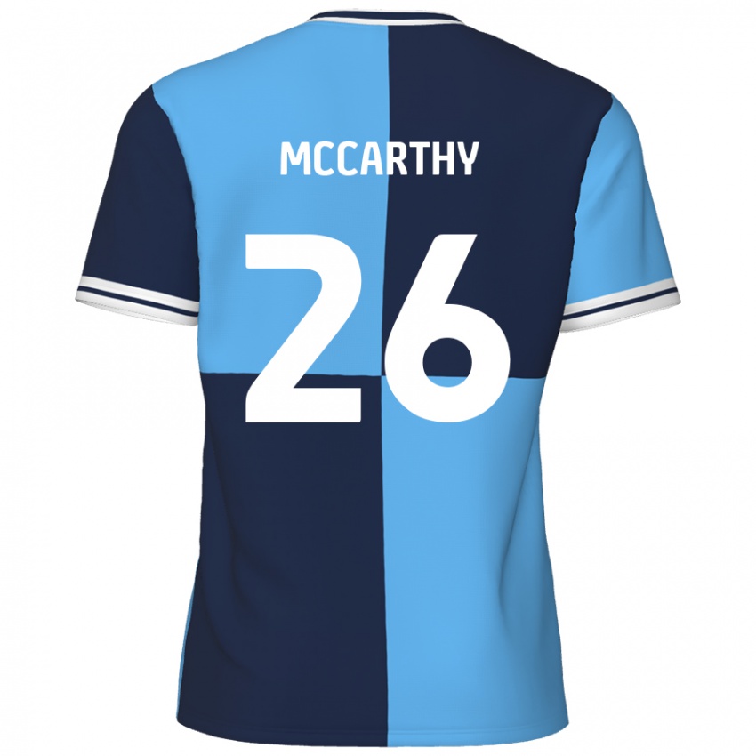 Kinder Jason Mccarthy #26 Himmelblau Dunkelblau Heimtrikot Trikot 2024/25 T-Shirt