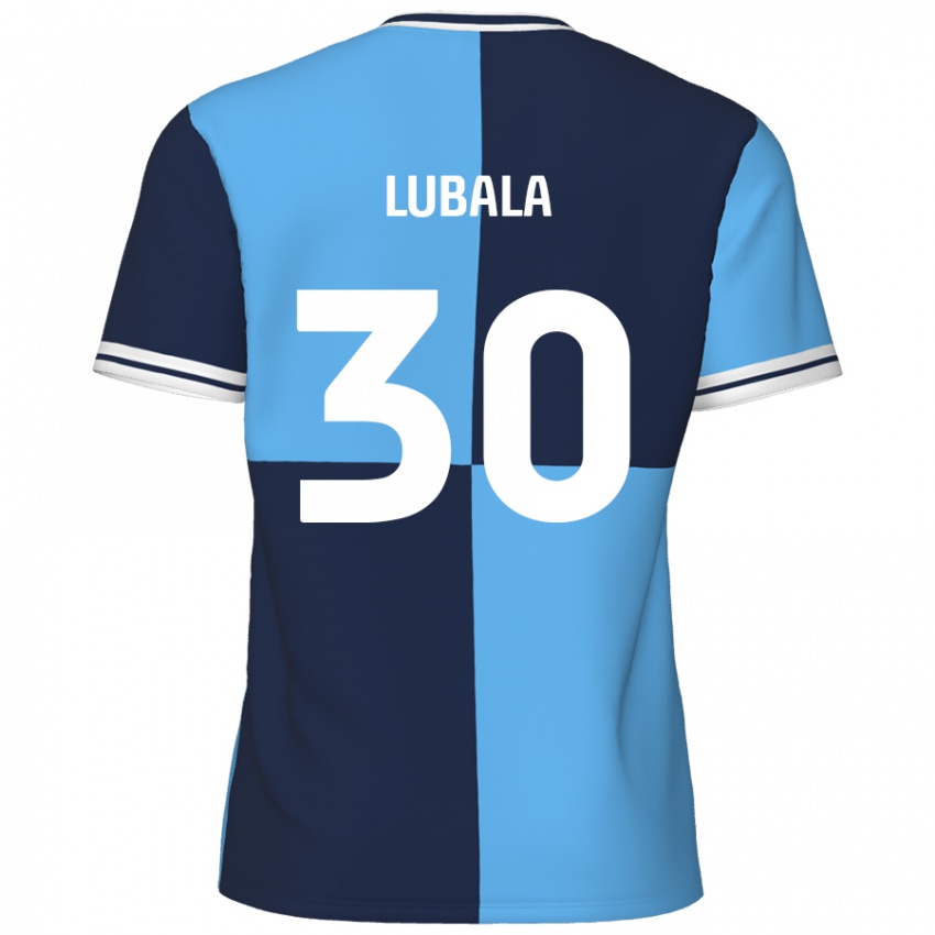 Kinder Bez Lubala #30 Himmelblau Dunkelblau Heimtrikot Trikot 2024/25 T-Shirt