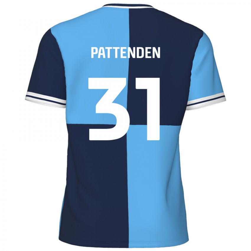 Kinder Jasper Pattenden #31 Himmelblau Dunkelblau Heimtrikot Trikot 2024/25 T-Shirt