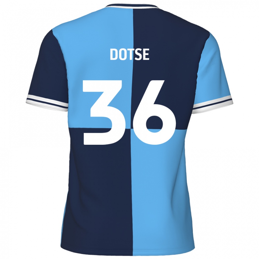 Kinder Jahiem Dotse #36 Himmelblau Dunkelblau Heimtrikot Trikot 2024/25 T-Shirt