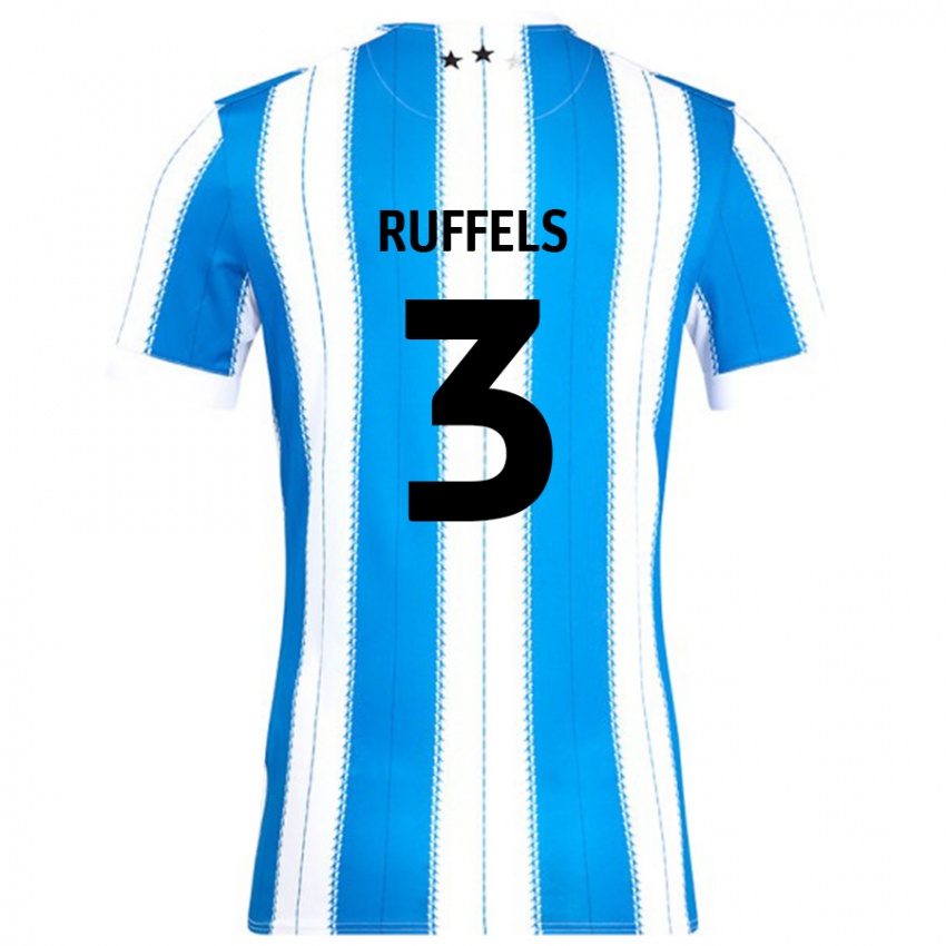 Kinder Josh Ruffels #3 Blau Weiß Heimtrikot Trikot 2024/25 T-Shirt