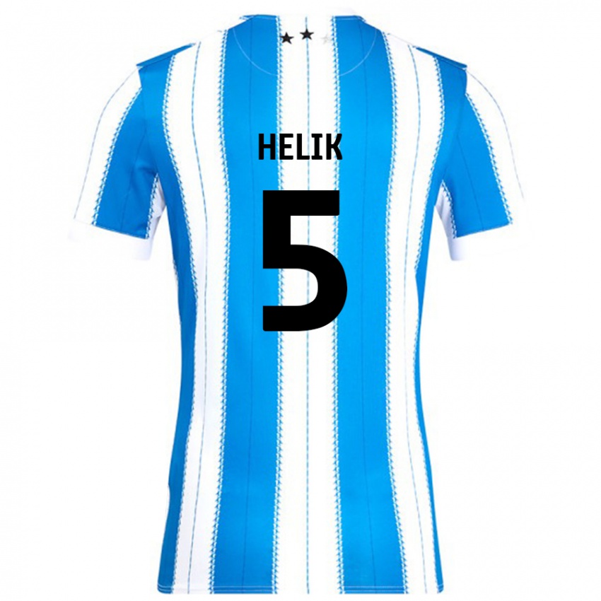 Kinder Michal Helik #5 Blau Weiß Heimtrikot Trikot 2024/25 T-Shirt