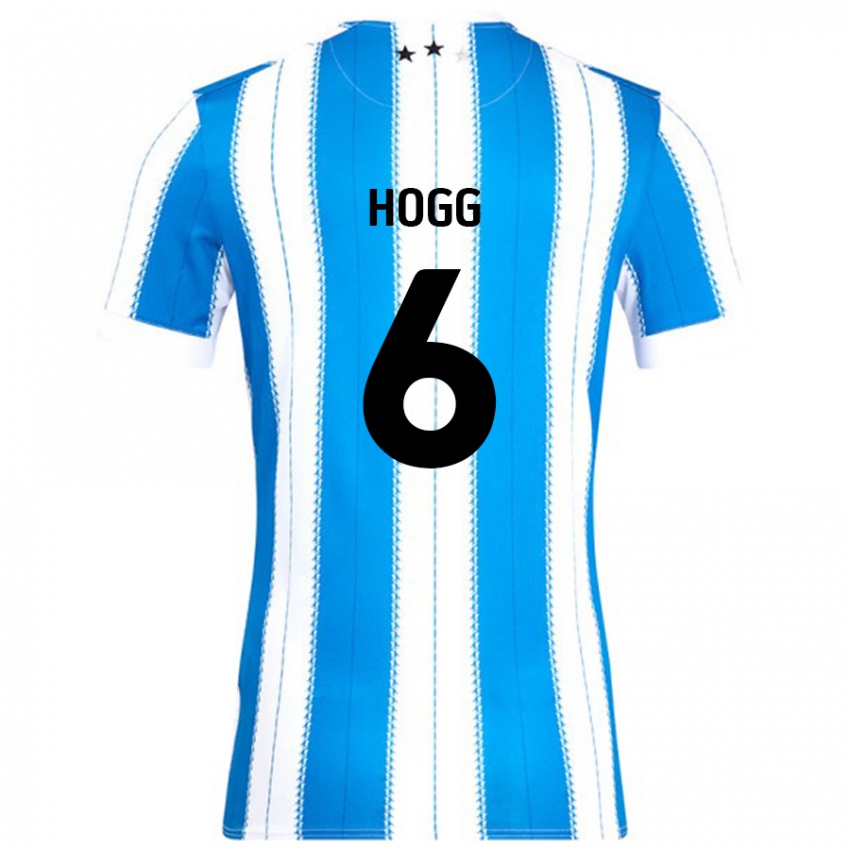 Kinder Jonathan Hogg #6 Blau Weiß Heimtrikot Trikot 2024/25 T-Shirt