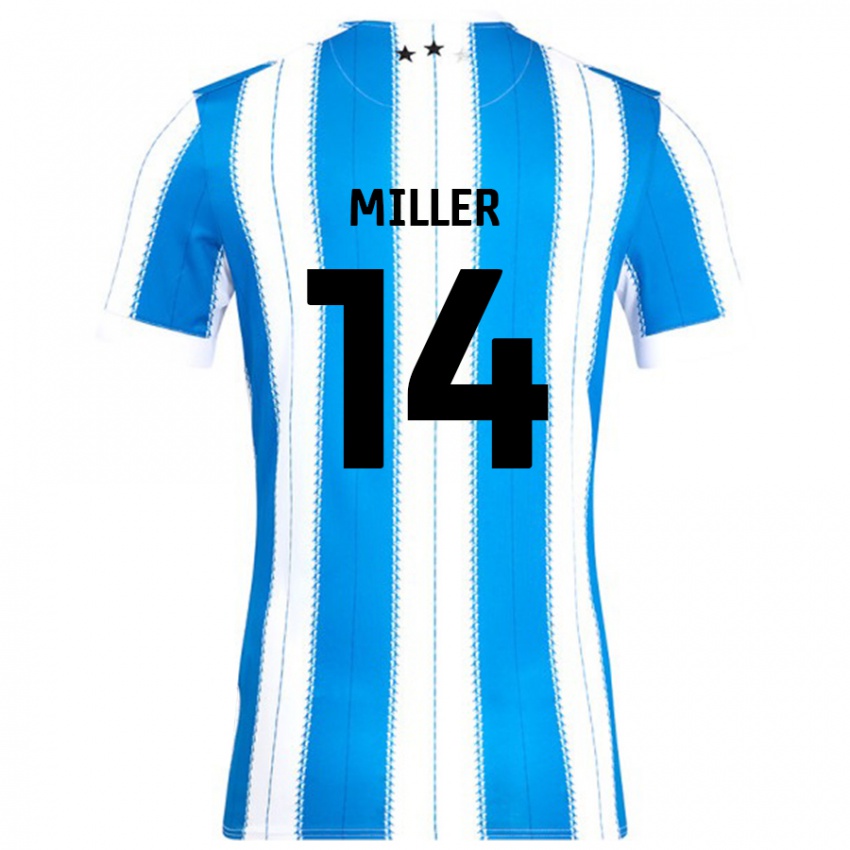 Kinder Mickel Miller #14 Blau Weiß Heimtrikot Trikot 2024/25 T-Shirt