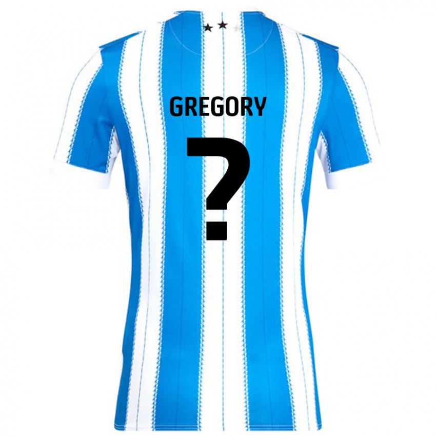 Kinder Anthony Gregory #0 Blau Weiß Heimtrikot Trikot 2024/25 T-Shirt