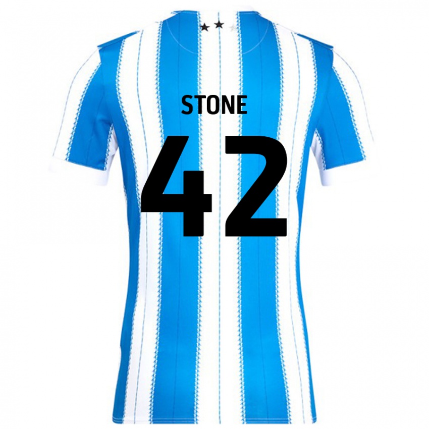 Kinder Michael Stone #42 Blau Weiß Heimtrikot Trikot 2024/25 T-Shirt