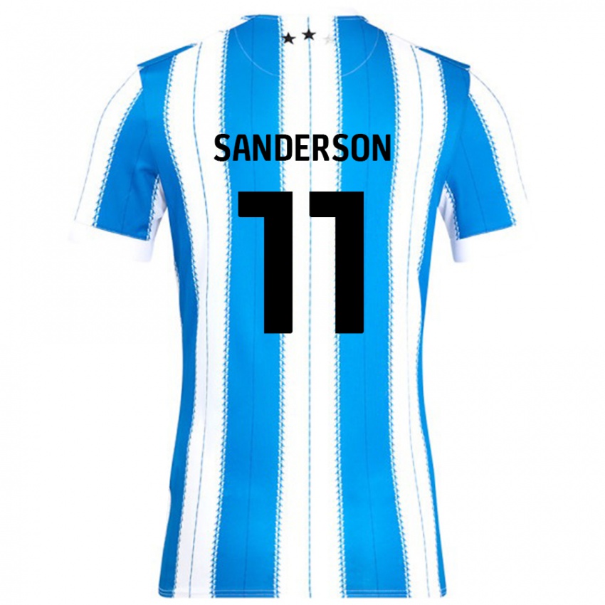 Kinder Brittany Sanderson #11 Blau Weiß Heimtrikot Trikot 2024/25 T-Shirt