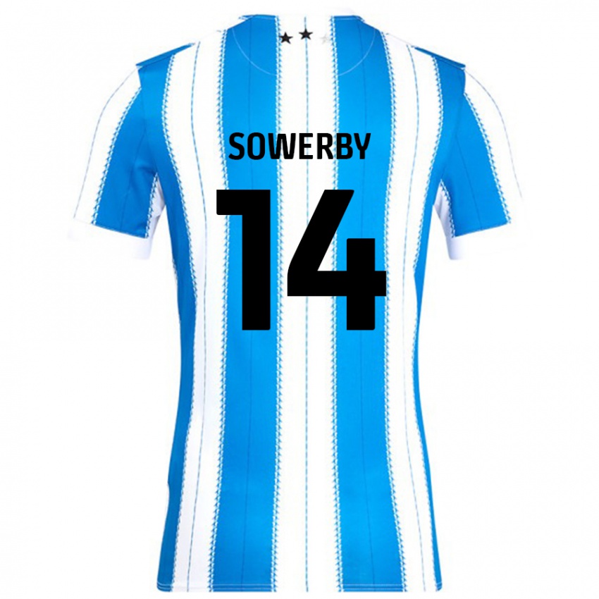 Kinder Lucy Sowerby #14 Blau Weiß Heimtrikot Trikot 2024/25 T-Shirt