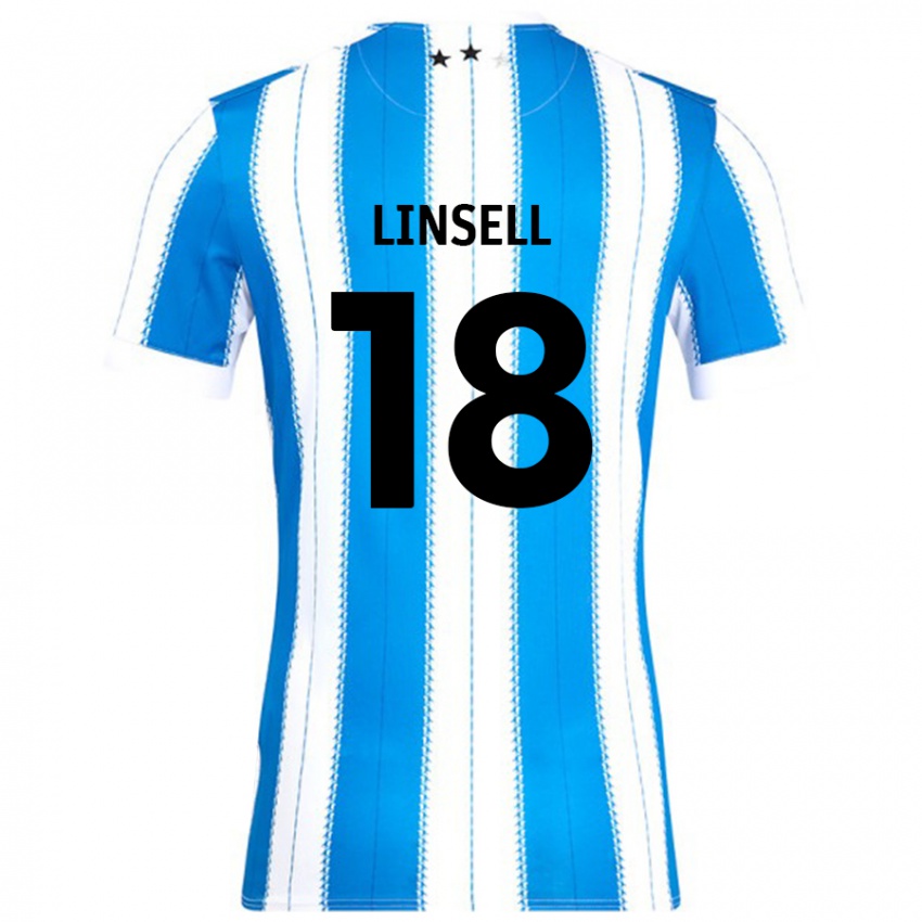 Kinder Alice Linsell #18 Blau Weiß Heimtrikot Trikot 2024/25 T-Shirt