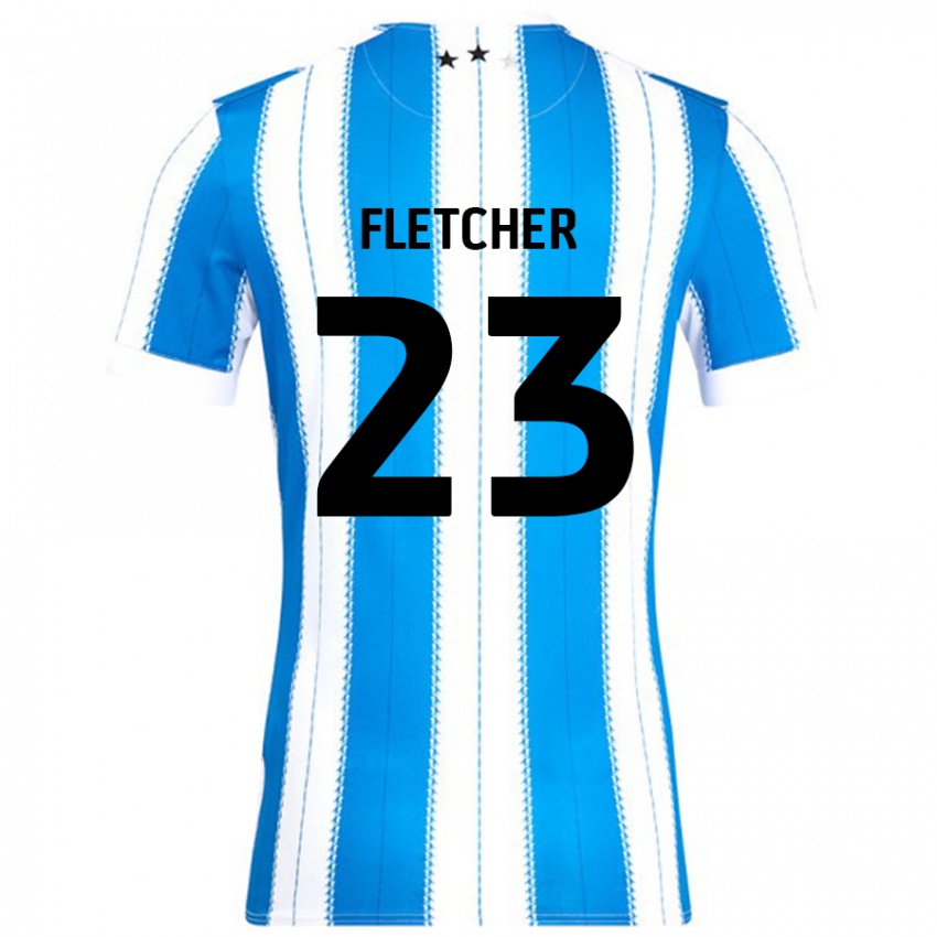 Kinder Serena Fletcher #23 Blau Weiß Heimtrikot Trikot 2024/25 T-Shirt