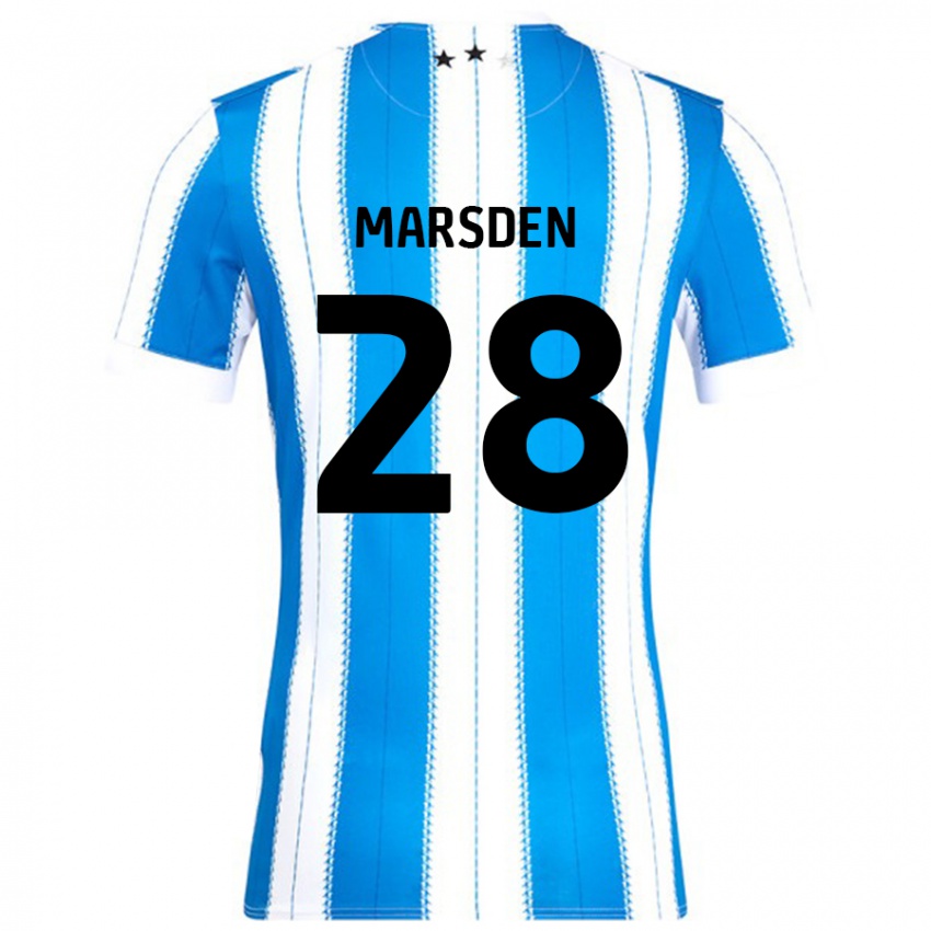 Kinder Brooke Marsden #28 Blau Weiß Heimtrikot Trikot 2024/25 T-Shirt