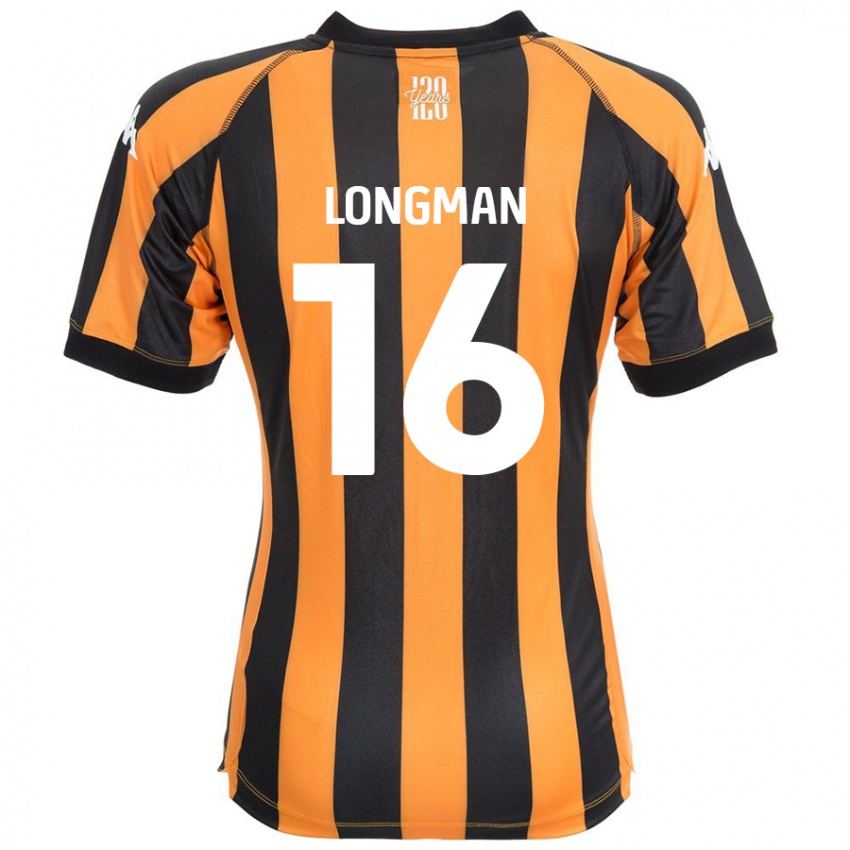 Kinder Ryan Longman #16 Schwarz Bernstein Heimtrikot Trikot 2024/25 T-Shirt