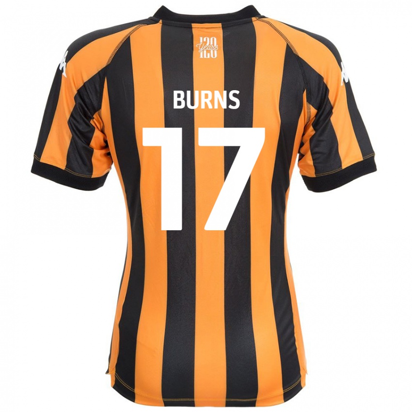 Kinder Finley Burns #17 Schwarz Bernstein Heimtrikot Trikot 2024/25 T-Shirt