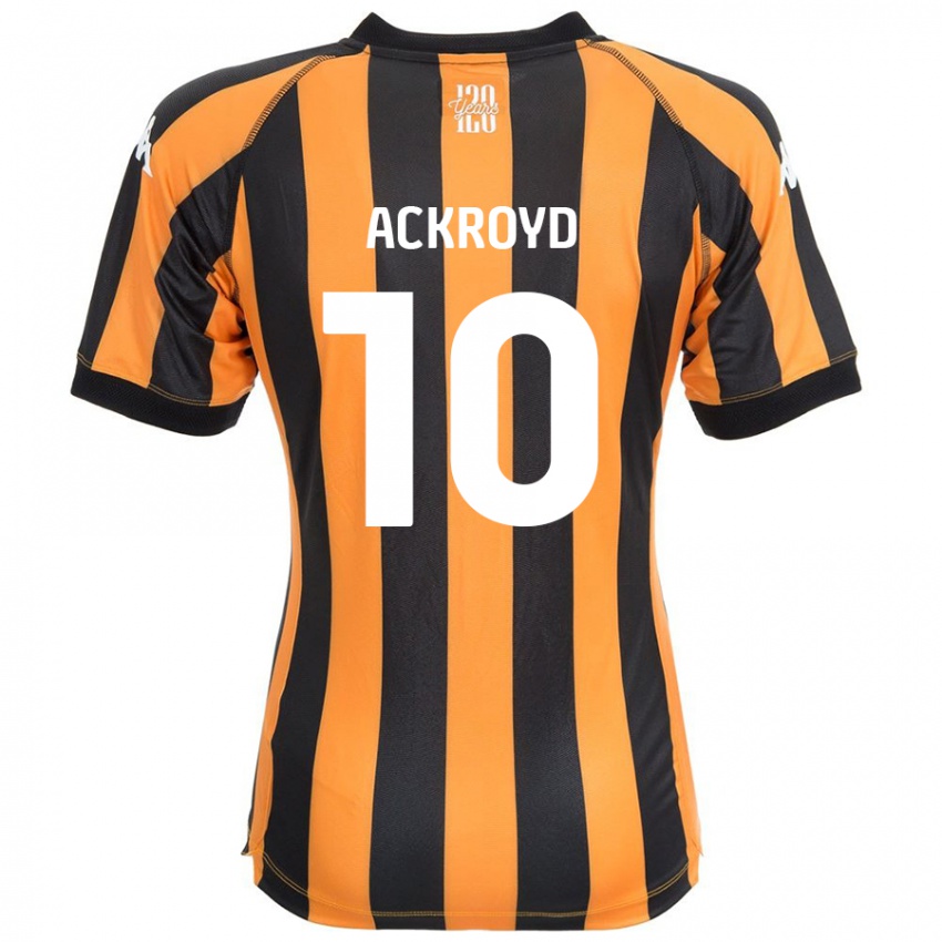 Kinder Rachael Ackroyd #10 Schwarz Bernstein Heimtrikot Trikot 2024/25 T-Shirt