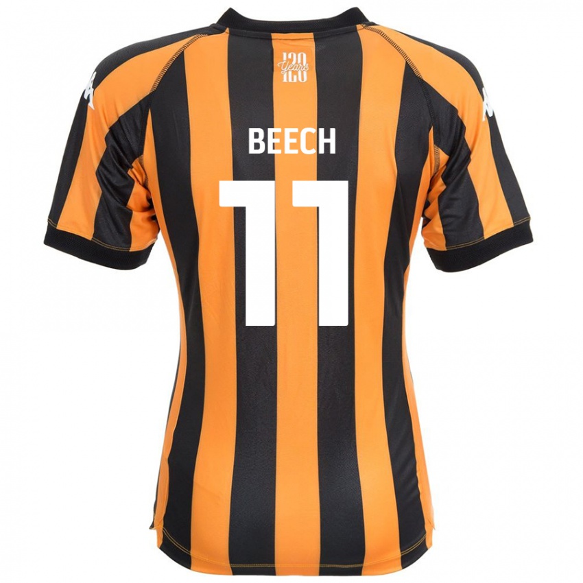 Kinder Rebecca Beech #11 Schwarz Bernstein Heimtrikot Trikot 2024/25 T-Shirt