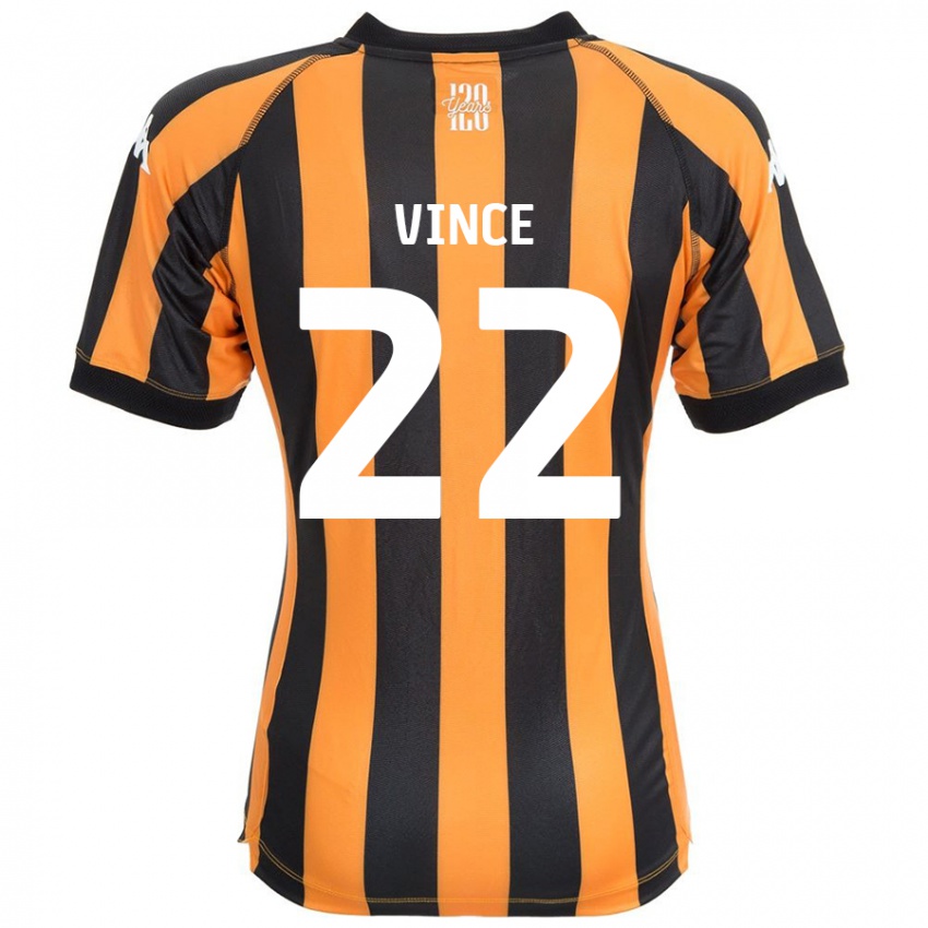 Kinder Anna Vince #22 Schwarz Bernstein Heimtrikot Trikot 2024/25 T-Shirt