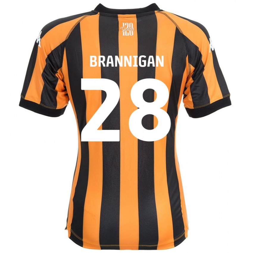 Kinder Aoife Brannigan #28 Schwarz Bernstein Heimtrikot Trikot 2024/25 T-Shirt