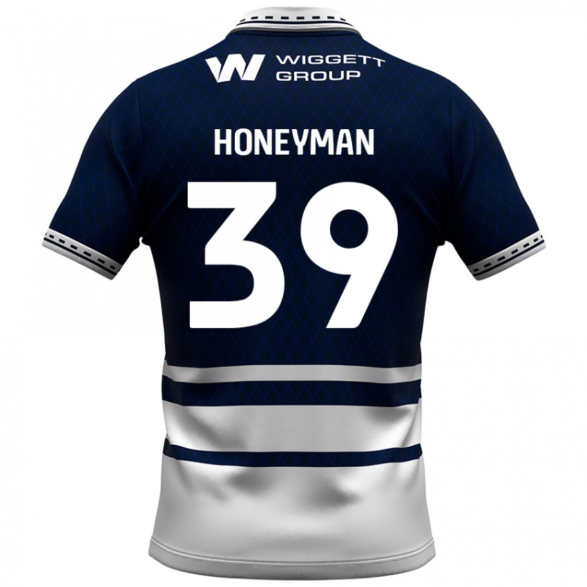 Kinder George Honeyman #39 Marineblau Weiß Heimtrikot Trikot 2024/25 T-Shirt