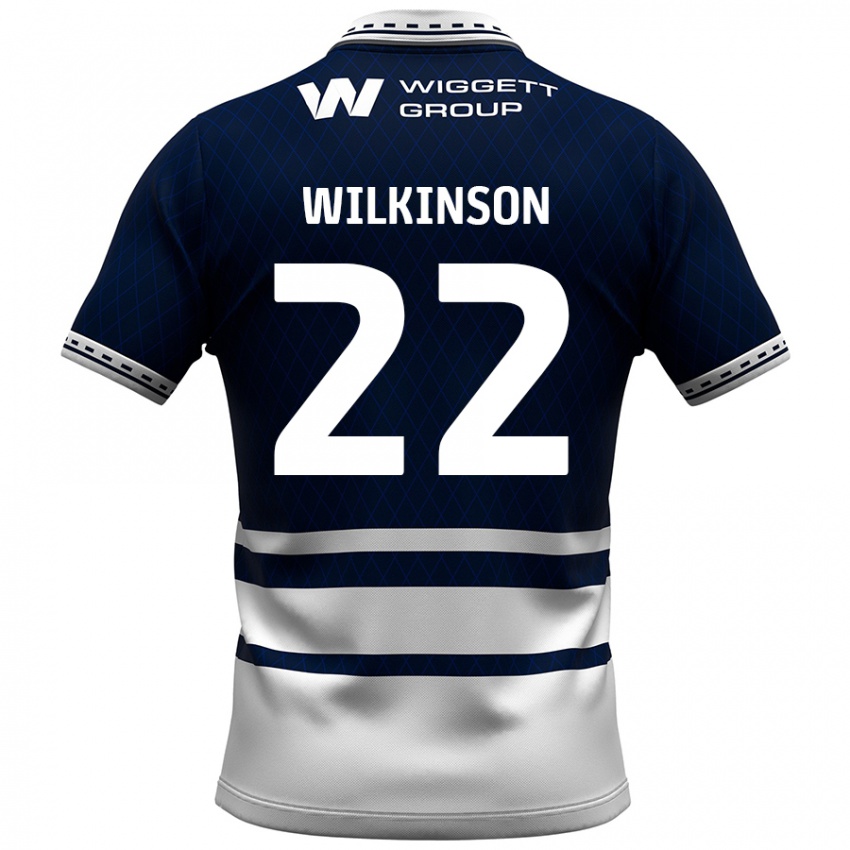 Kinder Chloe Wilkinson #22 Marineblau Weiß Heimtrikot Trikot 2024/25 T-Shirt