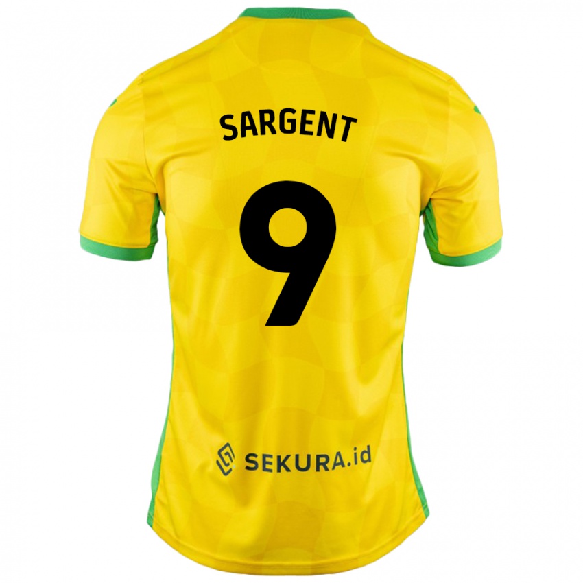 Kinder Josh Sargent #9 Gelb Grün Heimtrikot Trikot 2024/25 T-Shirt