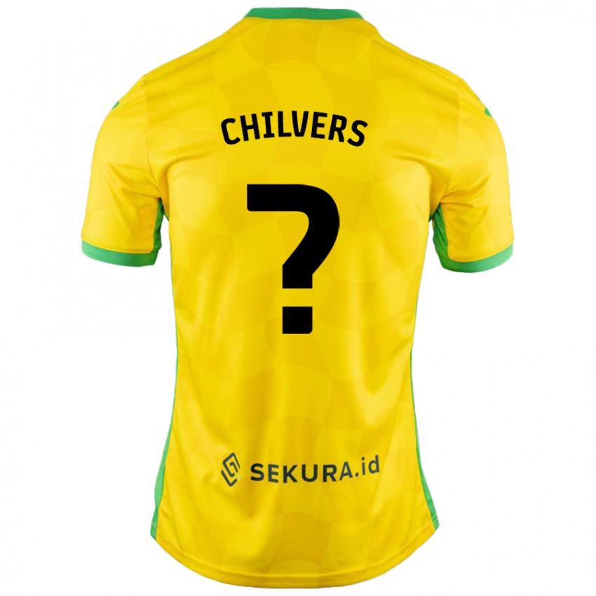 Kinder Toby Chilvers #0 Gelb Grün Heimtrikot Trikot 2024/25 T-Shirt