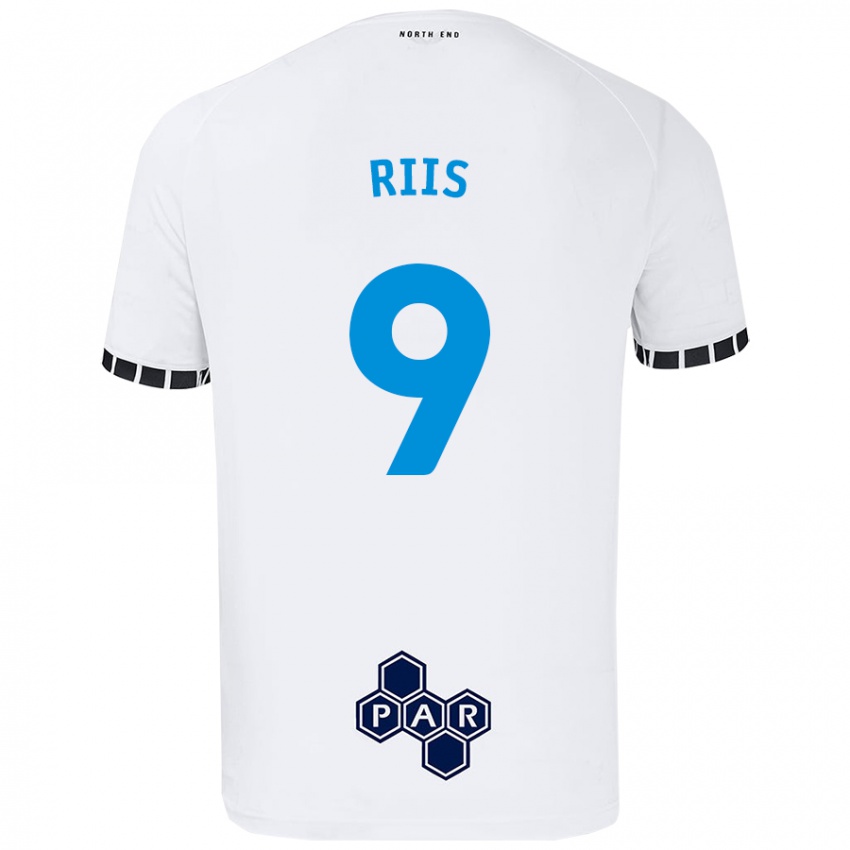 Kinder Emil Riis #9 Weiß Heimtrikot Trikot 2024/25 T-Shirt