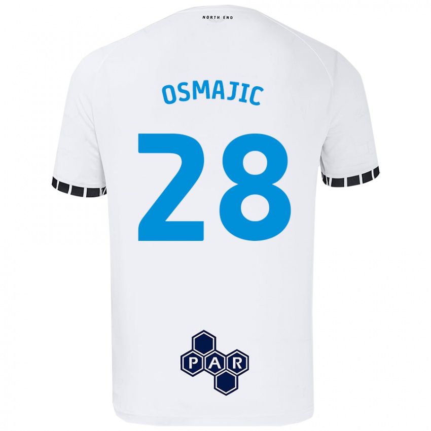 Kinder Milutin Osmajic #28 Weiß Heimtrikot Trikot 2024/25 T-Shirt