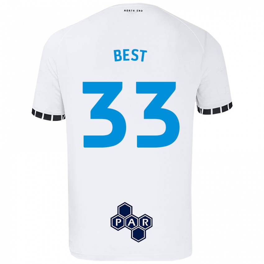 Kinder Kian Best #33 Weiß Heimtrikot Trikot 2024/25 T-Shirt