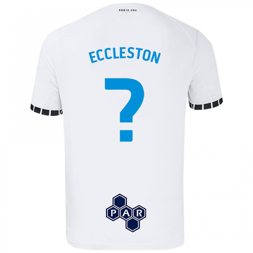 Kinder Ethan Eccleston #0 Weiß Heimtrikot Trikot 2024/25 T-Shirt